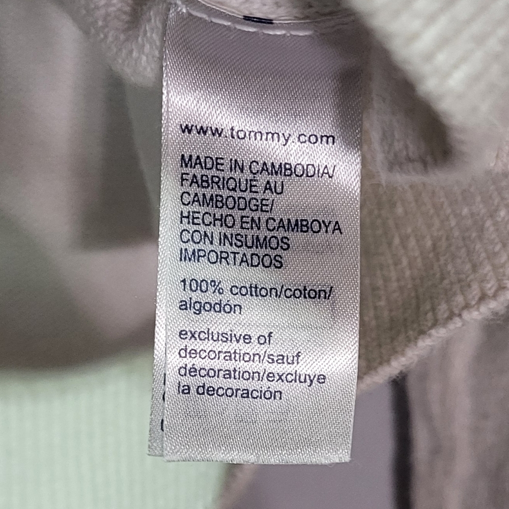 Tommy Hilfiger Boys White Crewneck Pullover Cotton Sweater Size Medium (8/10) - Picture 5 of 7